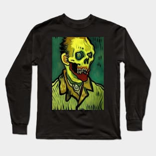 ZOMBIE IN VAN GOGH STYLE Long Sleeve T-Shirt